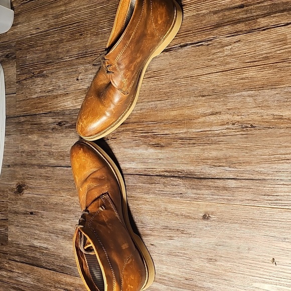 Men's Venturini For Men Brown Leather Chukka Boots Sz 12 - Picture 3 of 5